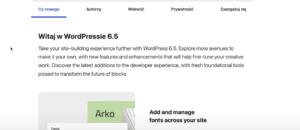 Wordpress 6.5. Przegląd zmian.