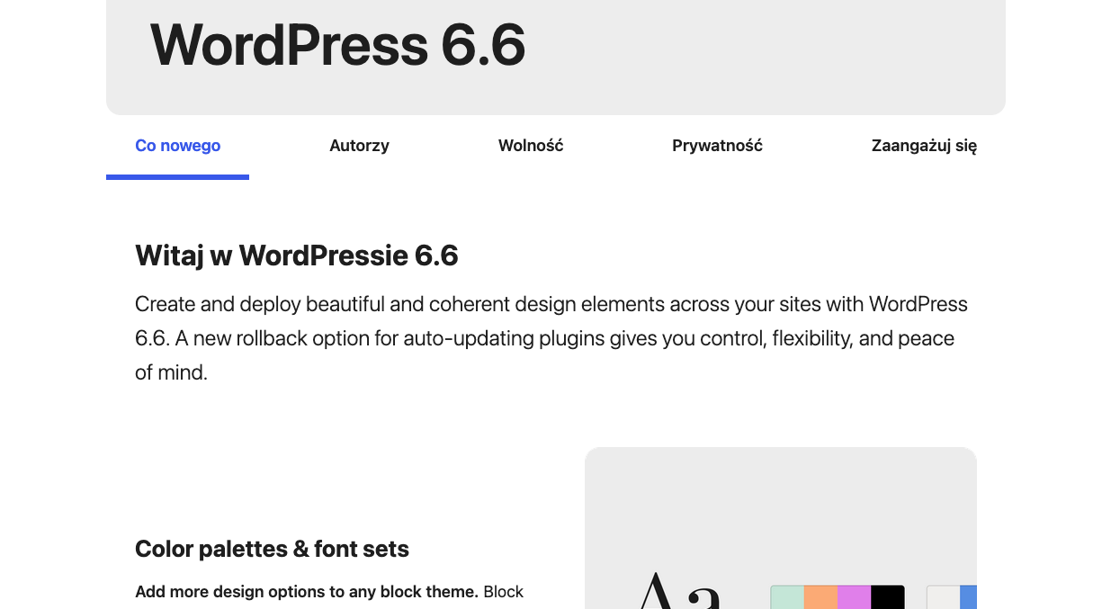 WordPress 6.6