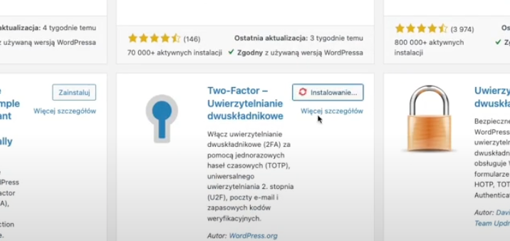 wordpress wtyczka two factor